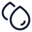 Blood icon with stroke sharp style