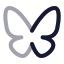 Bluesky icon with twotone rounded style