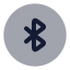 Bluetoothcircle icon with bulk rounded style