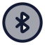 Bluetoothcircle icon with duotone rounded style