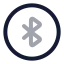 Bluetoothcircle icon with twotone rounded style