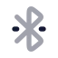 Bluetoothconnected icon with bulk rounded style