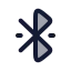 Bluetoothconnected icon with duotone rounded style
