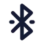 Bluetoothconnected icon with solid standard style
