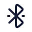 Bluetoothconnected icon with stroke rounded style