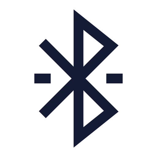 Bluetooth Connected Icon in Stroke Sharp style