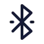Bluetoothconnected icon with stroke standard style