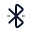 Bluetoothconnected icon with twotone rounded style