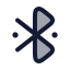 Bluetooth icon with duotone rounded style