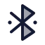 Bluetooth icon with duotone standard style