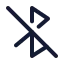 Bluetoothnotconnected icon with duotone standard style
