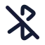 Bluetoothnotconnected icon with solid rounded style