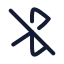 Bluetoothnotconnected icon with stroke rounded style