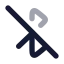 Bluetoothoff icon with bulk rounded style