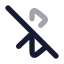 Bluetoothoff icon with bulk rounded style