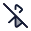 Bluetoothoff icon with duotone rounded style