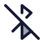 Bluetoothoff icon with duotone standard style