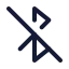 Bluetoothoff icon with stroke standard style