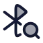 Bluetoothsearch icon with duotone rounded style