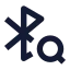 Bluetoothsearch icon with solid sharp style