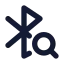 Bluetoothsearch icon with solid standard style