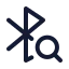 Bluetoothsearch icon with stroke standard style