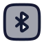 Bluetoothsquare icon with duotone rounded style