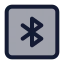 Bluetoothsquare icon with duotone standard style