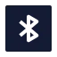 Bluetoothsquare icon with solid sharp style