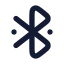 Bluetooth icon with twotone rounded style