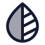 Blur icon with duotone standard style