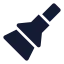 Blushbrush icon with solid sharp style