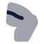 Bodypartleg icon with bulk rounded style