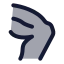Bodypartleg icon with duotone rounded style