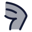 Bodypartleg icon with duotone standard style