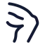 Bodypartleg icon with stroke rounded style