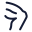 Bodypartleg icon with stroke rounded style