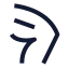Bodypartleg icon with stroke sharp style