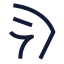 Bodypartleg icon with stroke sharp style