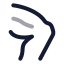 Bodypartleg icon with twotone rounded style