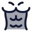 Bodypartsixpack icon with duotone rounded style