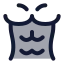 Bodypartsixpack icon with duotone standard style