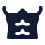 Bodypartsixpack icon with solid rounded style
