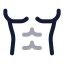 Bodypartsixpack icon with twotone rounded style