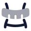 Bodyweight icon with bulk rounded style