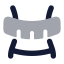 Bodyweight icon with bulk rounded style