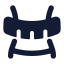 Bodyweight icon with solid rounded style