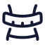 Bodyweight icon with stroke rounded style