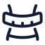 Bodyweight icon with stroke rounded style