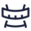 Bodyweight icon with stroke sharp style